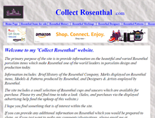 Tablet Screenshot of collectrosenthal.com